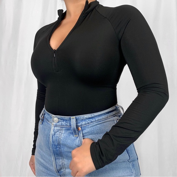 BUNNY BOUTIQUE - Brooke Bodysuit - NWT - Fitted Zipper Bodysuit, Button Closure - Picture 2 of 4